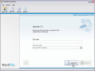 Recover Word Documents screenshot